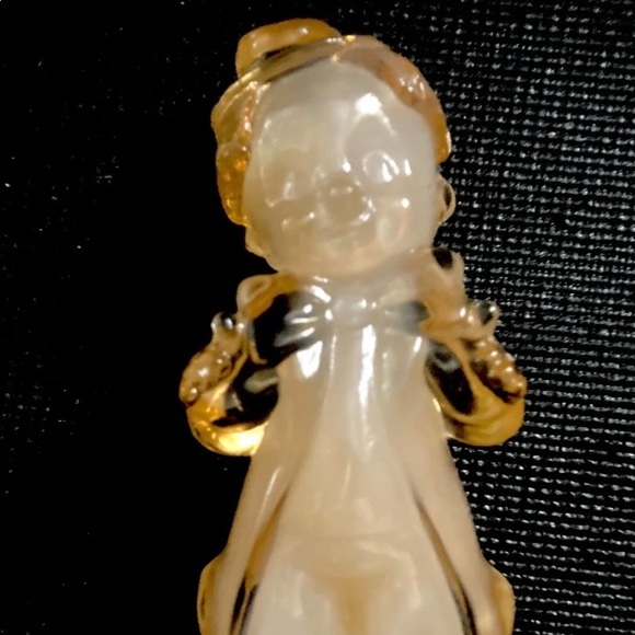 Vintage Boyd Art Glass CHUCKLES Slag Glass *Shown With And Without Black Light - Picture 9 of 14